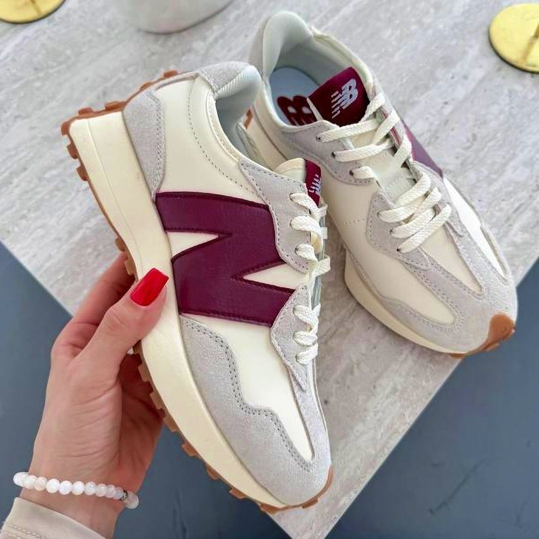 New Balance 327 Beige/Bordeaux