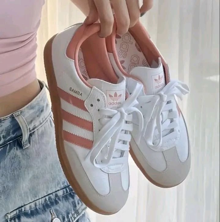 Adidas Samba Branco/Rosa