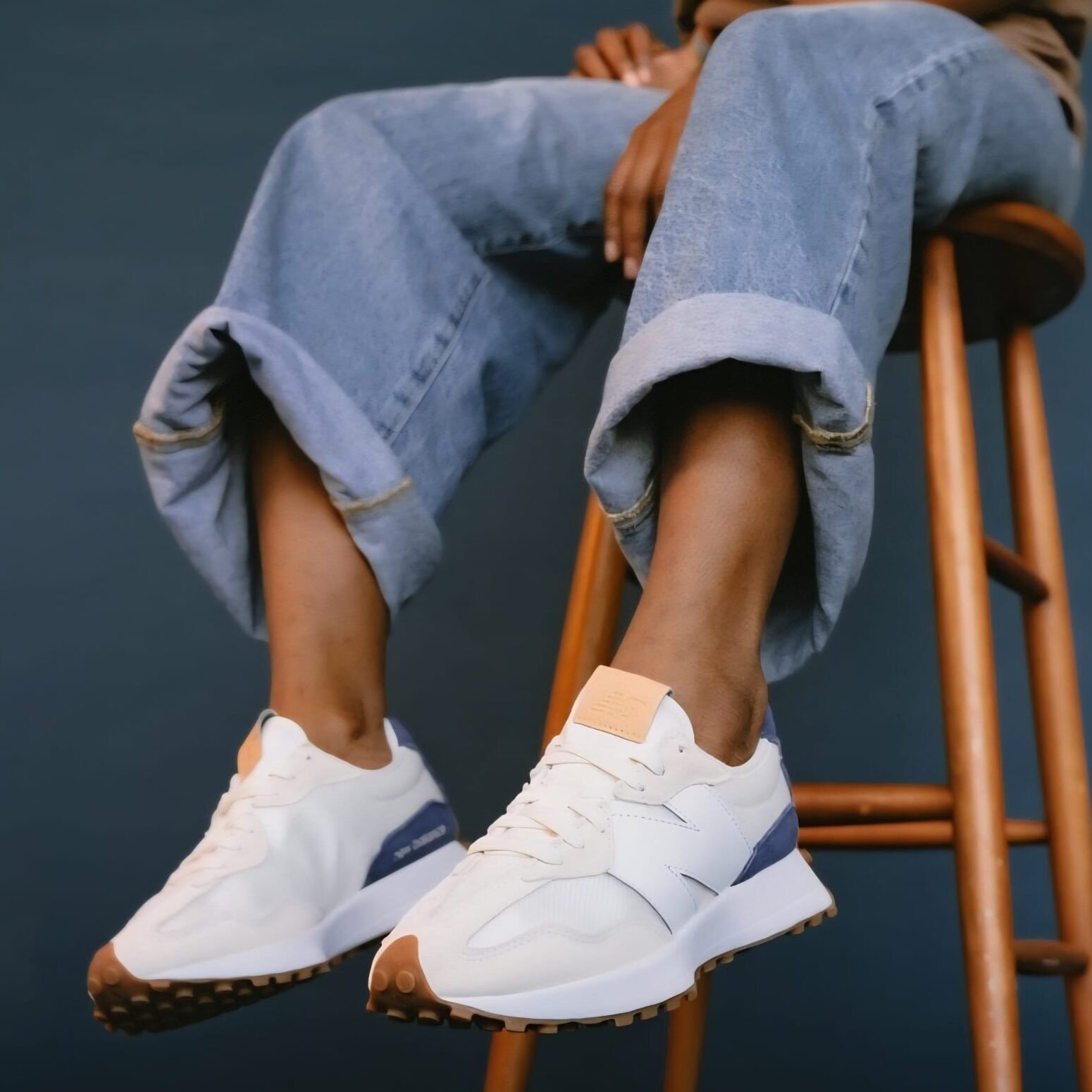 New Balance 327 Branco/Azul