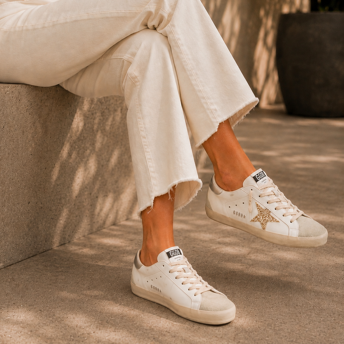 Golden Goose Super-Star Prata/Dourado