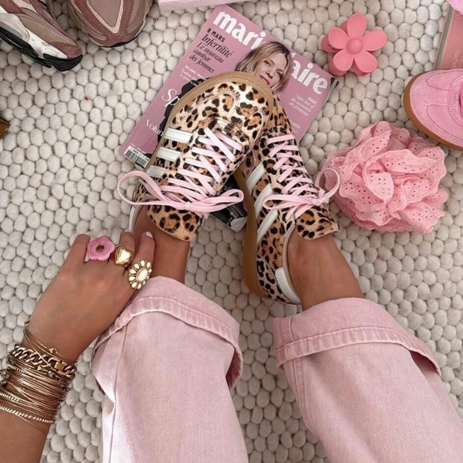 Adidas Samba Leopard/Rosa