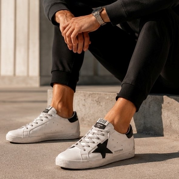 Golden Goose Super-Star Preto
