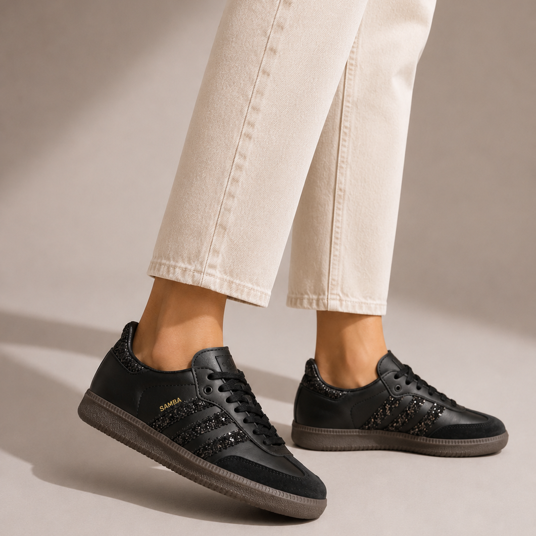 Adidas Samba Preto/Glitter