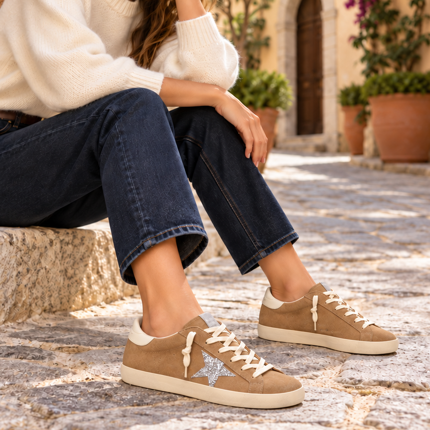 Golden Goose Super-Star Beige/Prata