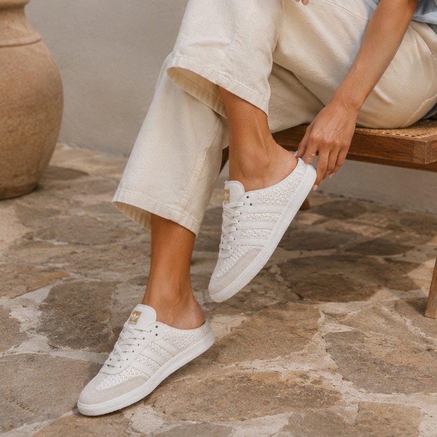 Mule Samba Beige/Branco