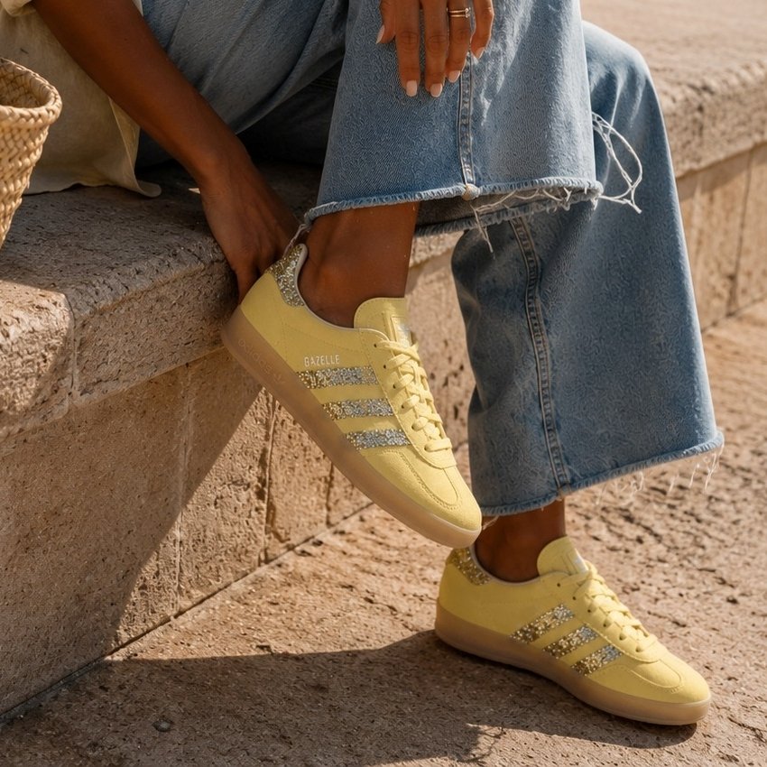 Adidas Gazelle Amarelo Glitter