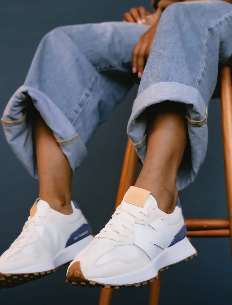 New Balance 327 Branco/Azul