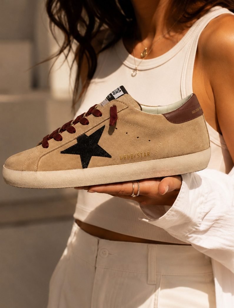 Golden Goose Super-Star Beige/Preto