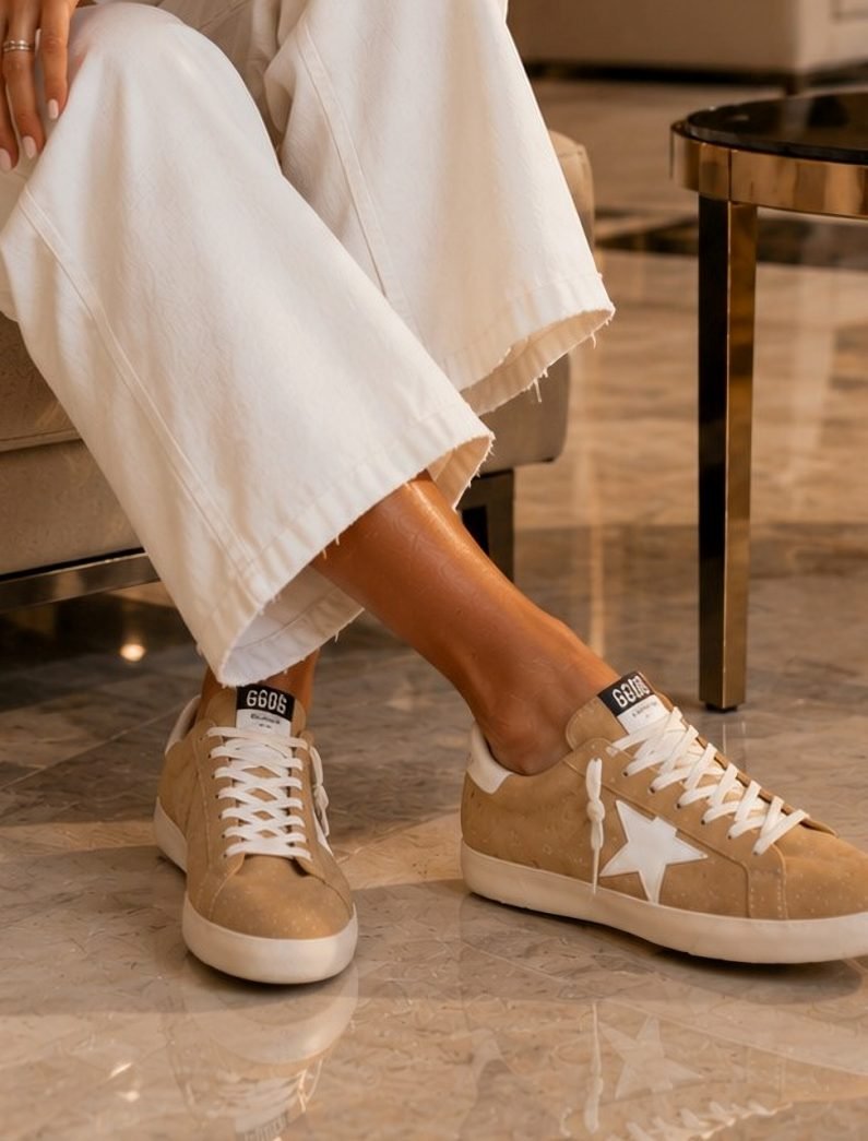 Golden Goose Super-Star Beige/Branco