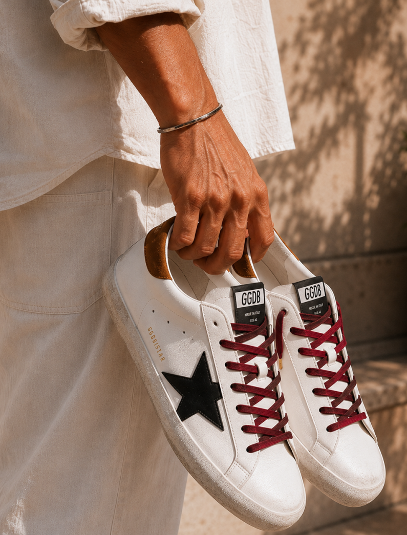 Golden Goose Super-Star Castanho/Preto